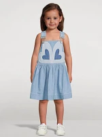 Waverly Denim Heart Overall Dress