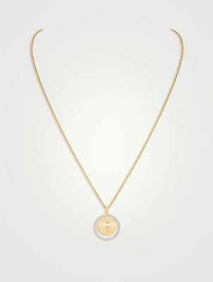 Lucky Move Gold Necklace With Diamonds