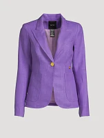 Duchess Linen Patch Pocket Blazer