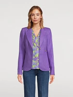 Duchess Linen Patch Pocket Blazer