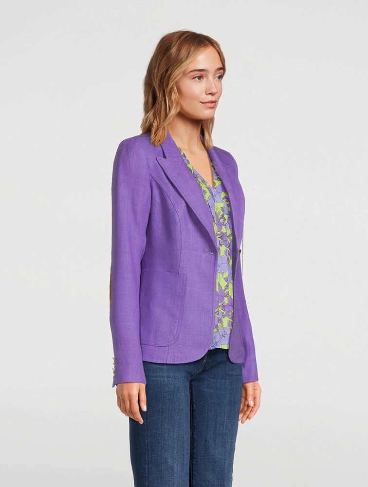 Duchess Linen Patch Pocket Blazer