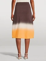 Kafka Gradient A-Line Midi Skirt