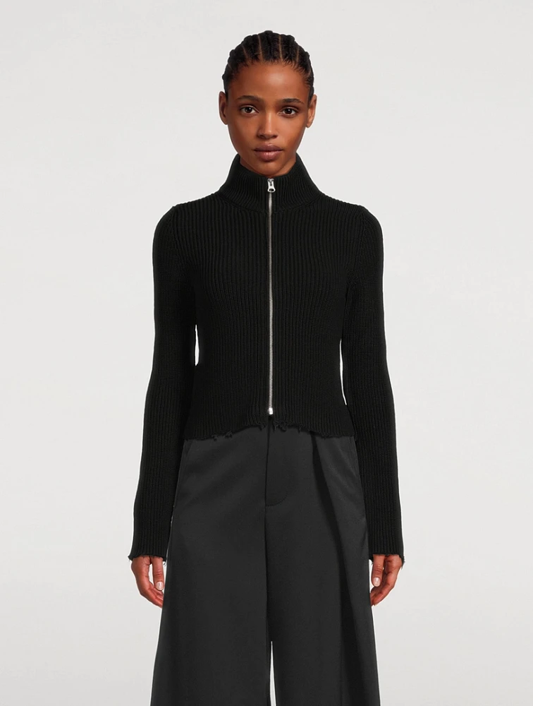 Zip-Front Cardigan
