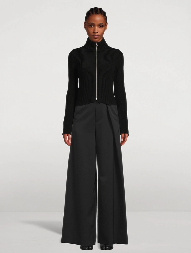 Zip-Front Cardigan