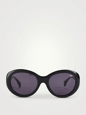 Hunter Glossy Round Cat Eye Sunglasses