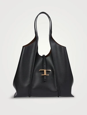 Medium T Timeless Leather Shopping Bag