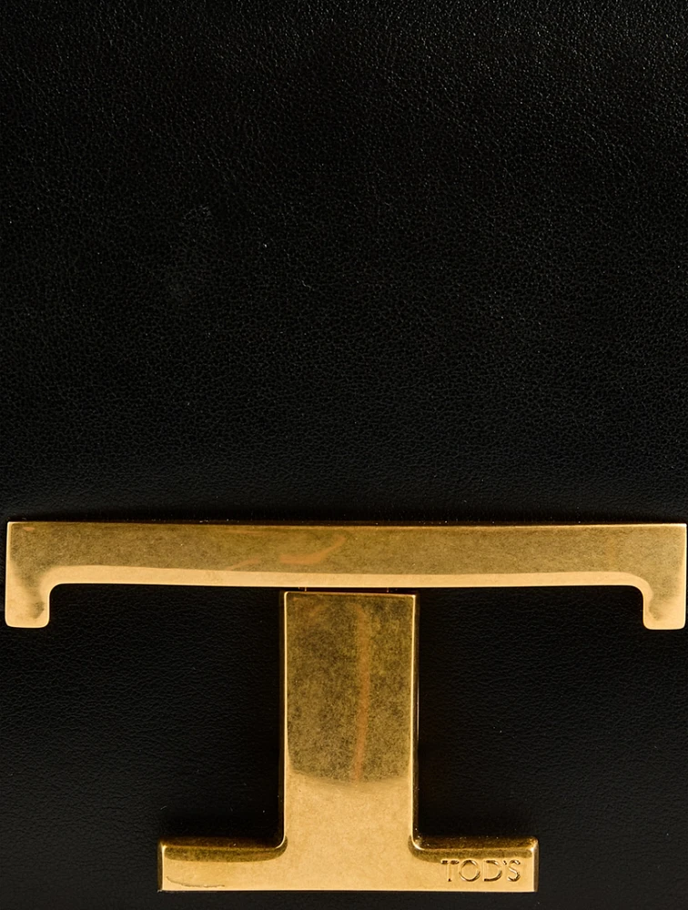 Micro T Timeless Leather Crossbody Bag