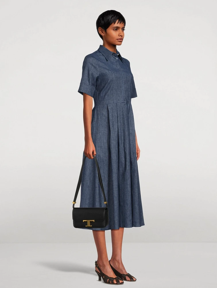 Micro T Timeless Leather Crossbody Bag