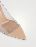 Plexi Patent Leather And PVC Pumps