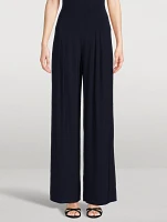 High-Waisted Pleated Trousers