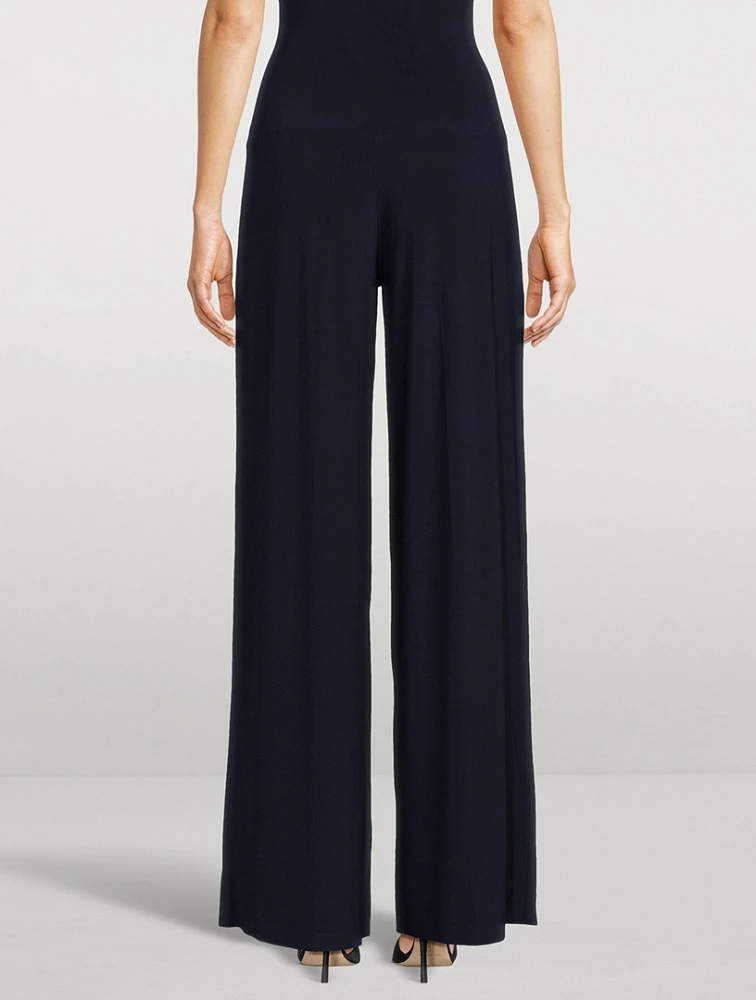 High-Waisted Pleated Trousers