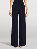 High-Waisted Pleated Trousers