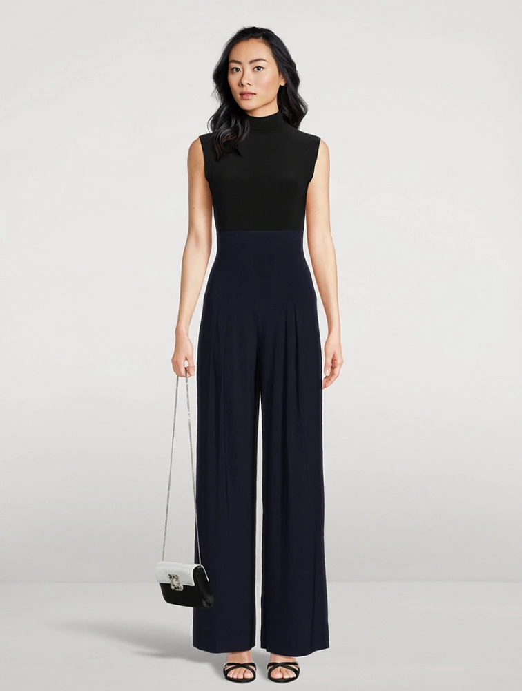 High-Waisted Pleated Trousers