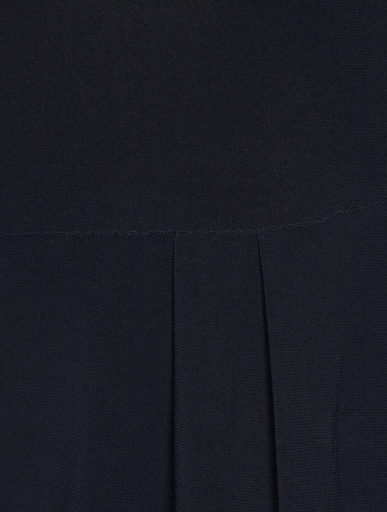 High-Waisted Pleated Trousers