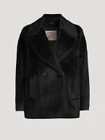Alpaca And Wool Double-Breasted Peacoat