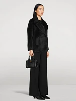 Alpaca And Wool Double-Breasted Peacoat