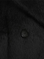 Alpaca And Wool Double-Breasted Peacoat