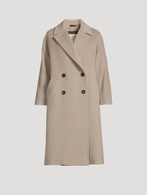 Double-Breasted Wool Cashmere Coat