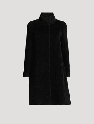 Wool-Alpaca Swing Coat