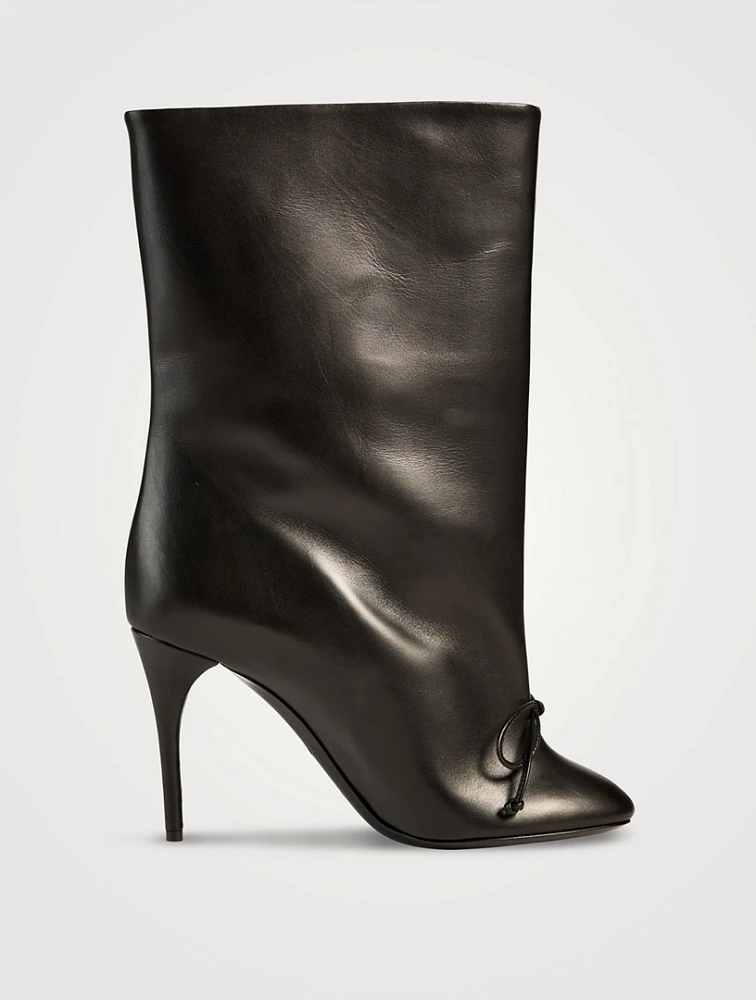 Decolette Leather Boots