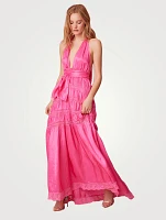 Vendima Halter Maxi Dress