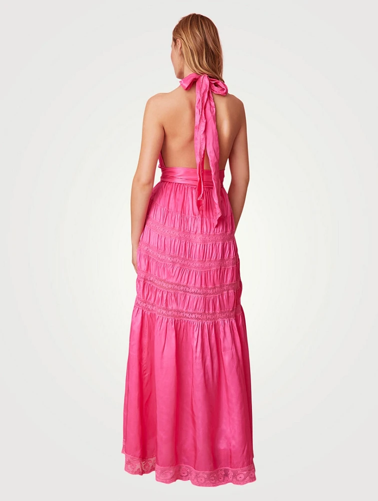 Vendima Halter Maxi Dress