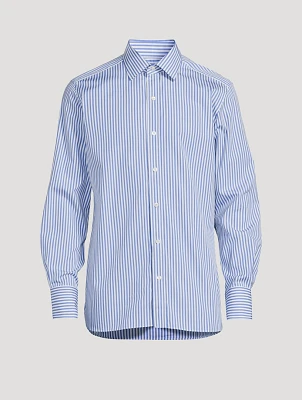 Cotton Shirt Striped Print