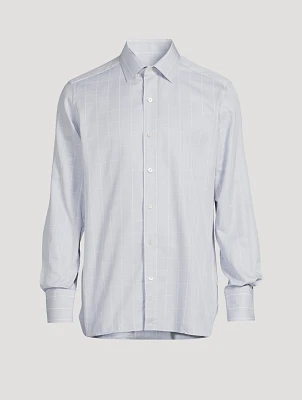 Slim-Fit Shirt Prince Of Wales Print