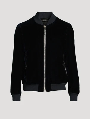 Velvet Bomber Jacket
