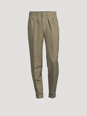 Cotton Satin Trousers