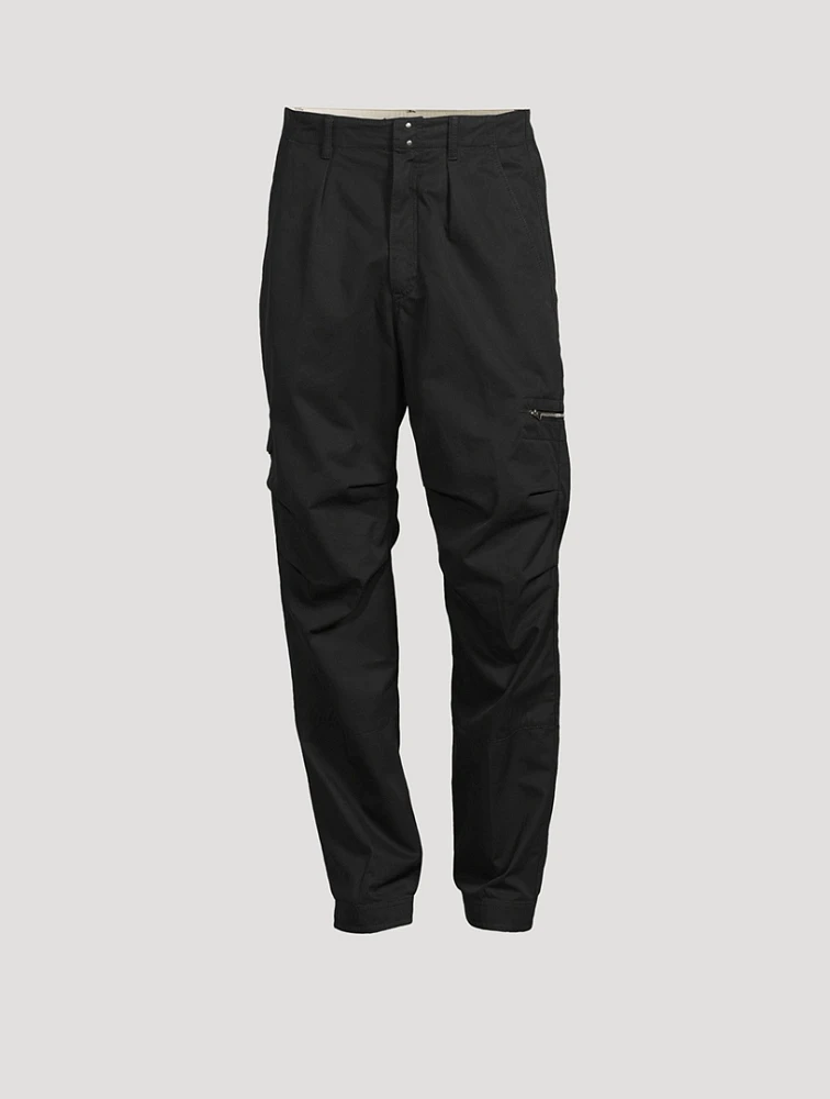 Cotton Enzyme Twill Cargo Pants
