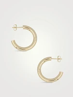 The 4mm Tube Hoop Earrings