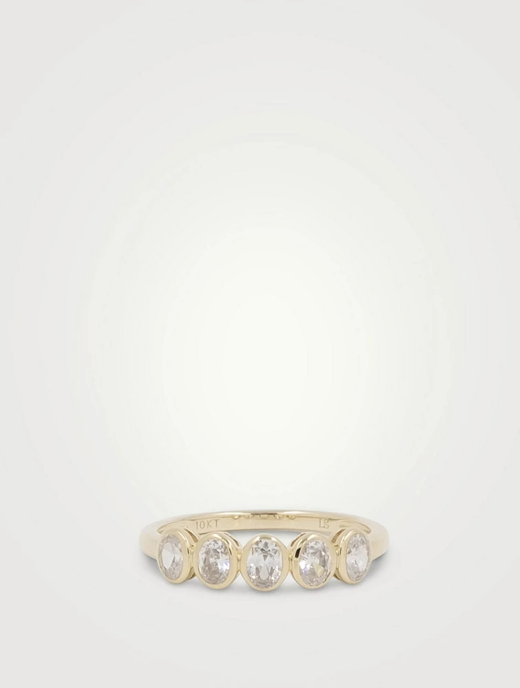 Dainty Multi-Oval Stacker Ring