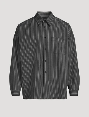 Long-Sleeve Shirt Striped Print