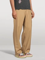 Wool-Blend Cargo Pants
