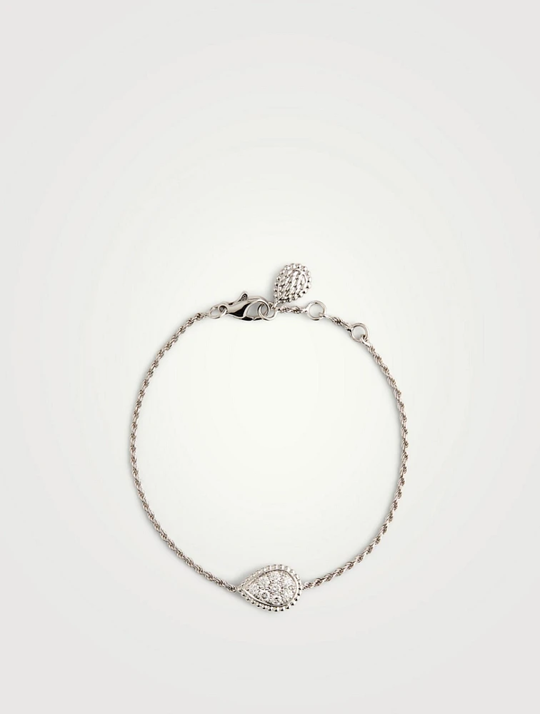 Serpent Bohème 18K White Gold Bracelet With Diamonds