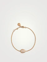 S Motif Serpent Bohème 18K Rose Gold Chain Bracelet With Diamonds