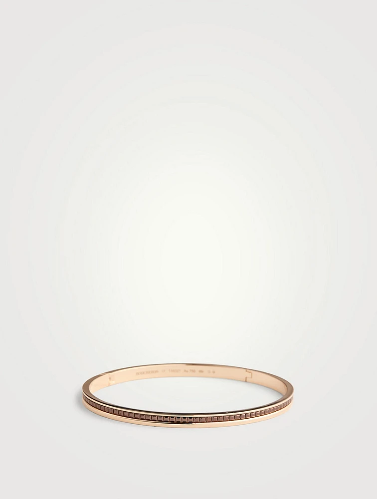 Quatre Classique 18K Rose Gold Bangle Bracelet With PVD