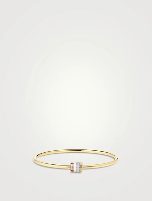 Quatre White Edition 18K Gold Bracelet With Ceramic And Diamonds