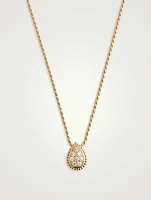 S Motif Serpent Bohème 18K Gold Pendant Necklace With Diamonds