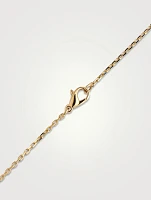 S Motif Quatre Blue Edition 18K Gold Pendant Necklace With Diamonds And Hyceram