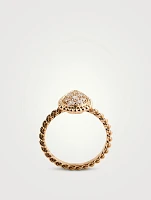 S Motif Serpent Bohème 18K Rose Gold Ring With Diamonds