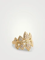 Serpent Bohème 18K Gold Ring With Diamonds