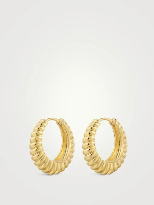 Ridged Marbella Hoop Earrings