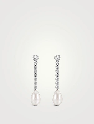 Pearl Drop Stud Earrings