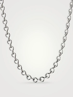 Petite The Twist Silver Infinity Necklace