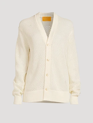 Net Cotton Cardigan