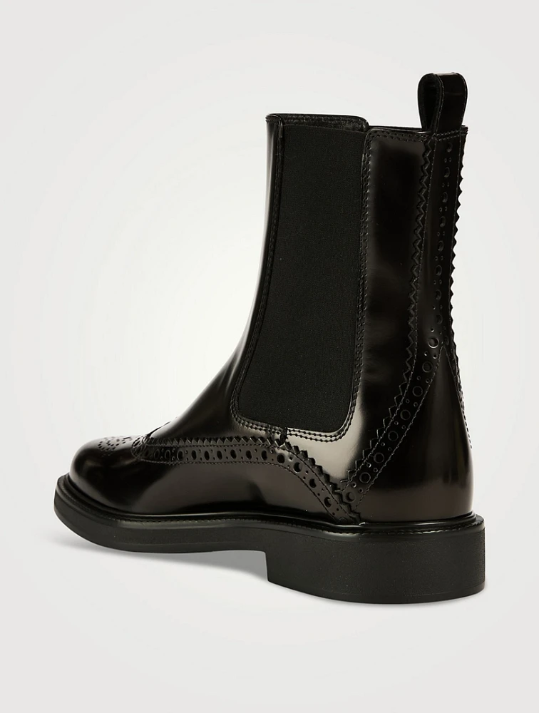Leather Loafer Boots