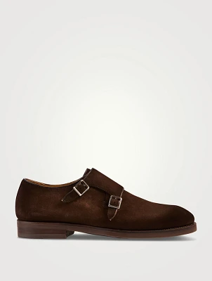 Lashon Suede Monk Strap Shoes