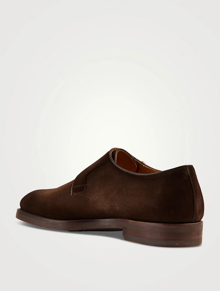 Lashon Suede Monk Strap Shoes